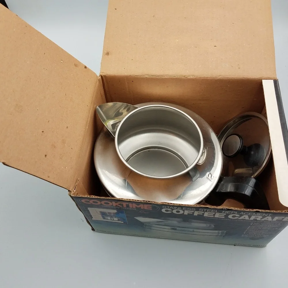 Cooktime Stainless Steel Replacement Coffee Carafe #6012 Mr. Coffee, Brewmatic..